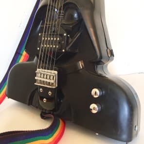 Funky guitar made from a vintage star wars action figure case The Vadercaster 2018 The dark side image 5