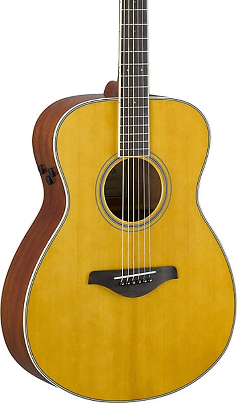 Yamaha FS-TA Transacoustic Concert Size Acoustic-Electric Guitar, Vintage Tint image 1