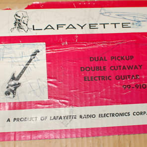 Lafayette Guyatone Zenon 1966? Electric Guitar 2 Pickup Two Tone Green  Japan Rare image 20