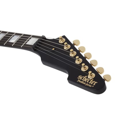 Schecter 369 Cesar Soto E-1 Guitar, Ebony Fretboard, Satin Black image 4