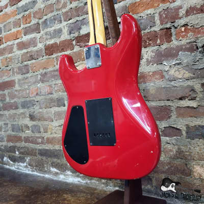 Stinger MIJ S-Style Electric Guitar (1980s Fiesta Red) image 16