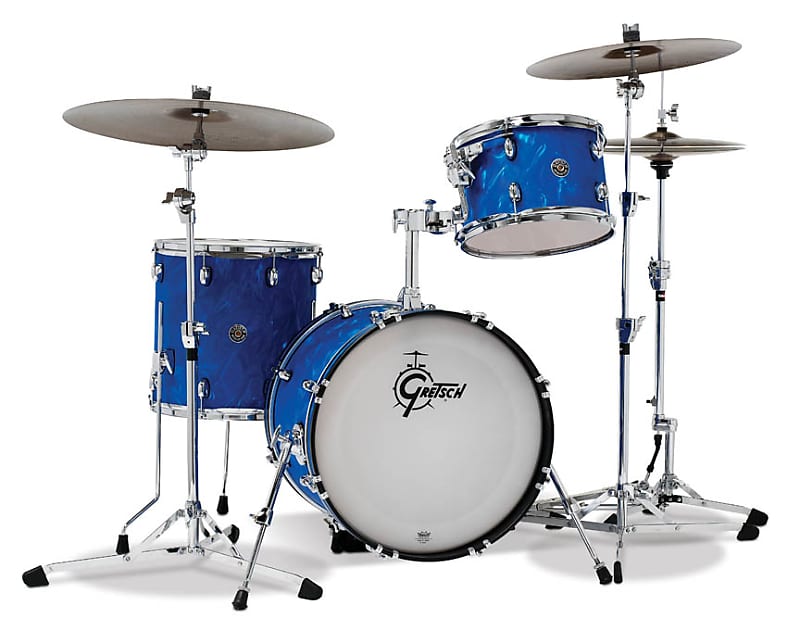 Gretsch CT1-J483-BSF Catalina Club 3 Piece Shell Pack (18/12/14) - Blue Flame image 1