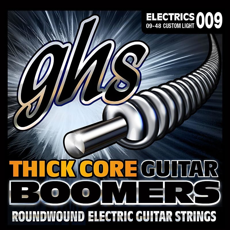 GHS HC-GBCL Thick Core Boomers Custom Light Electric Guitar Strings (9-48) image 1
