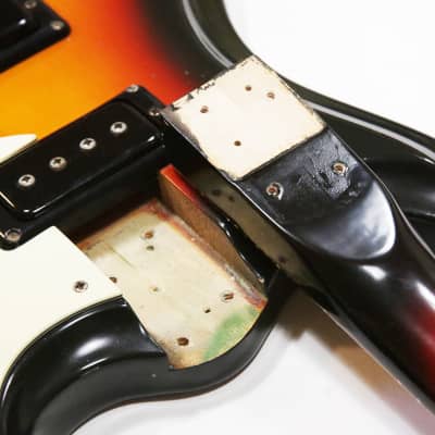 1966 Mosrite Short Scale Bass Prototype Vintage Rare Mk V Ventures Body 1-Of-A-Kind Custom 25” Scale Length Electric Bass Guitar w/ OHSC image 25
