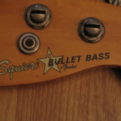 1980s Squier by Fender Bullet Bass Neck w/Tuners - P-Bass "C" width (1.75") image 3