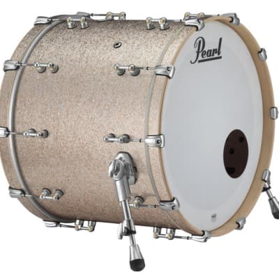 Pearl Music City Custom Reference Pure 24"x14" Bass Drum WHITE SATIN MOIRE RFP2414BX/C722 image 9
