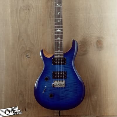 Paul Reed Smith PRS SE Lefty Custom 24 Electric Guitar Faded Blue Burst image 2