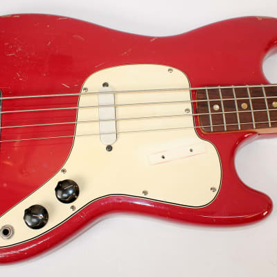 Fender Musicmaster Bass • 1973 • Dakota Red • Very Good Cond image 3