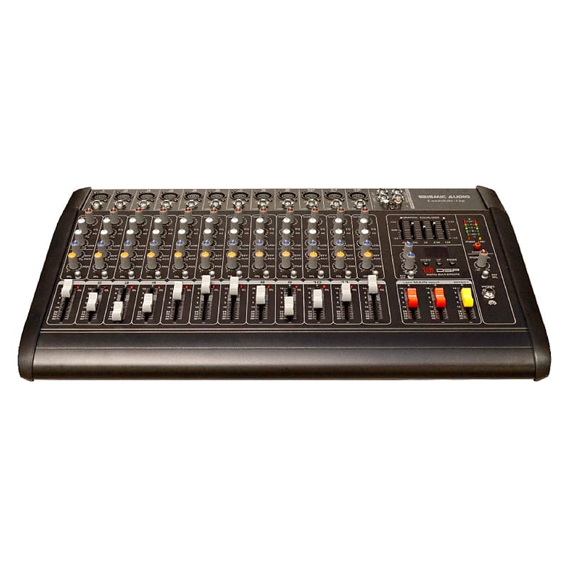 Professional 12 Channel 8000W Power Mixer 24-bit FX Processor