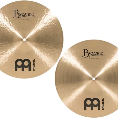 Meinl Cymbals B14HH Byzance 14-Inch Traditional Heavy Hi-Hat Cymbal Pair (VIDEO) image 2