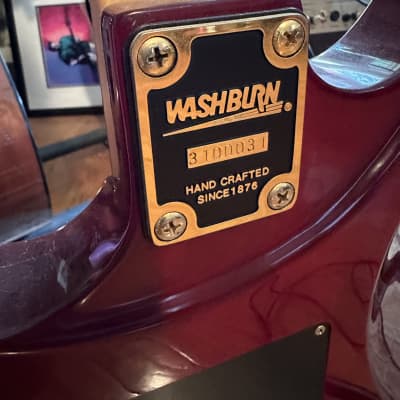 Washburn MG700F/TBU Japan 90’s - Translucent Flamed Red Maple image 4
