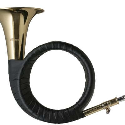 Stagg WS-FS275S Bb Hunting Horn w/Soft Case & Mouthpiece Silver Plated Flugelhorn Cone image 2