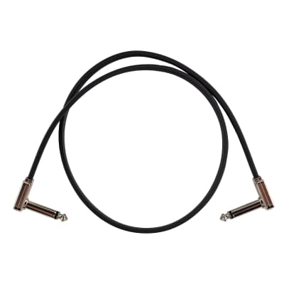 Ernie Ball P06228 Flat Ribbon Right Angle 1/4" TS Patch Cable - 24"