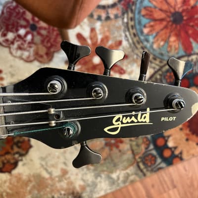 Guild Pilot Fretless 5 String Bass - EMG's 1986 - Red image 7