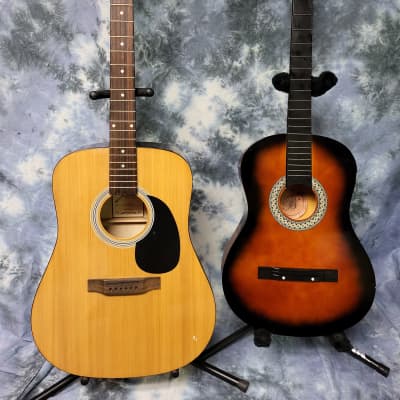 Two Project Acoustic Guitar Husks Johnson Bridgecraft U Fix As Is Luthier Parts image 1