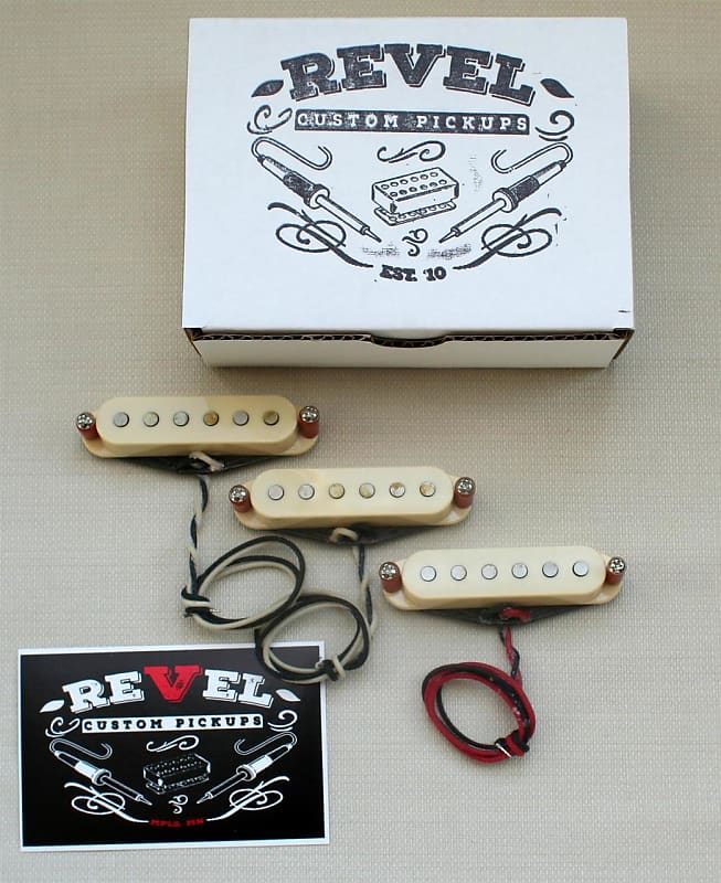 Revel Custom Sweet '69 Strat pickup set - aged white | Reverb Canada