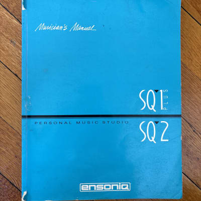 Ensoniq SQ1+ SQ2 SQ1 Plus Musician’s Manual 1991 - Blue