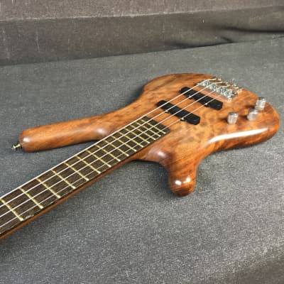 1999 Warwick Corvette Standard Left Hand Bass Guitar Natural Oil Finish Lefty Made In Germany image 5