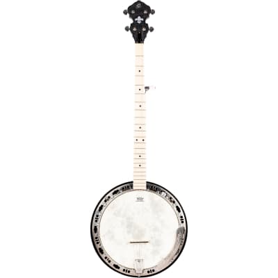 Ortega Falcon Series Left-Handed 5-String Quilted Maple Resonator Acoustic-Electric Banjo w/ Bag for sale