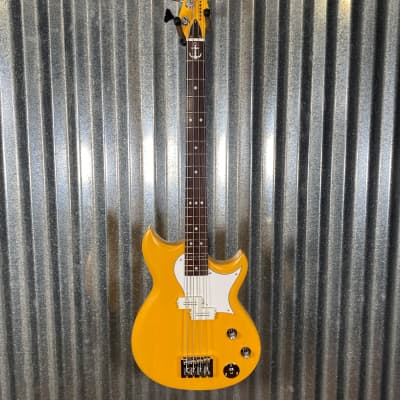 Reverend Mike Watt Signature Wattplower Satin Yellow 4 String Short Scale Bass & Case #5384 image 2
