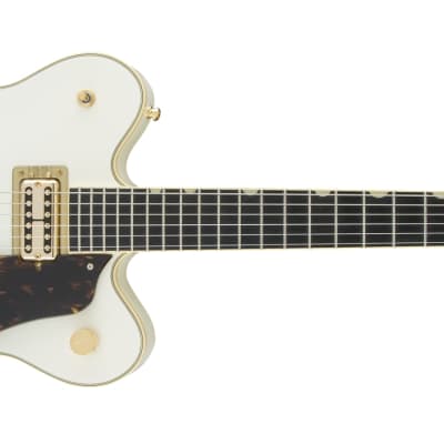 GRETSCH - G6609TG Players Edition Broadkaster Center Block Double-Cut with String-Thru Bigsby and Gold Hardware  USA FullTron Pickups  Vintage White - 2401900805 for sale