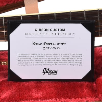 Gibson Custom Shop Artist Everly Brothers J-180 Ebony (Serial #20644120) image 10