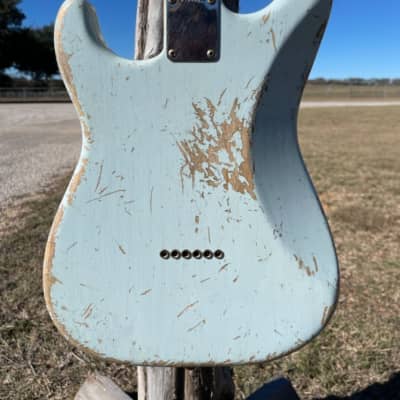 Fender Todd Krause 1954 Stratocaster Relic 2020 - Sonic Blue Relic image 7