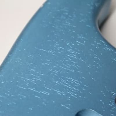 MJT Stratocaster body VTS 2023 - Ice Blue Metallic (nitrocellulose) light relic image 15