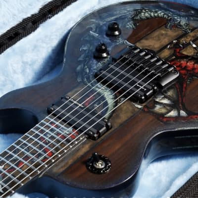 Moya Dragons 7 String custom boutique handmade guitar  2018 image 5