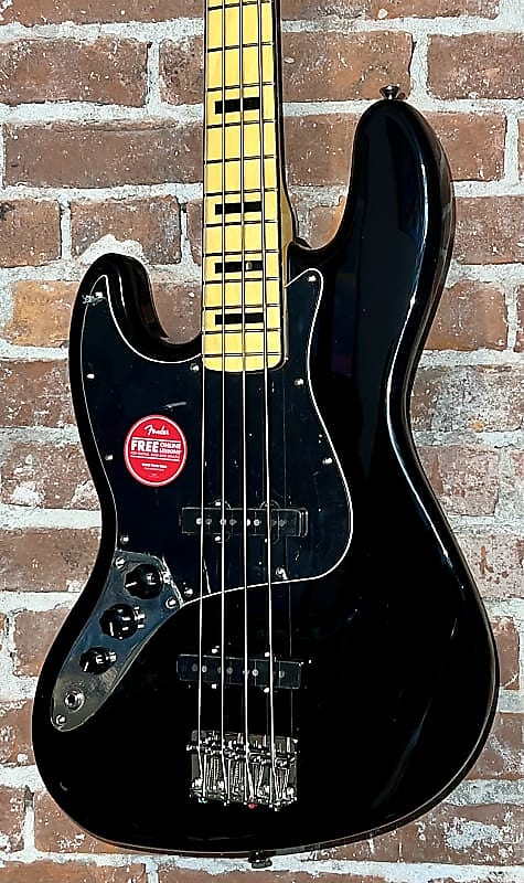 Squier Lefty Classic Vibe '70s Jazz Bass Left-Handed Black, In Stock Includes a Pro Setup and ships Ultra Fast ! image 1