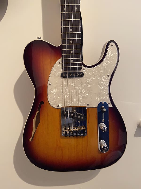 G&L ASAT Classic Tribute Semi-Hollow Sunburst | Reverb