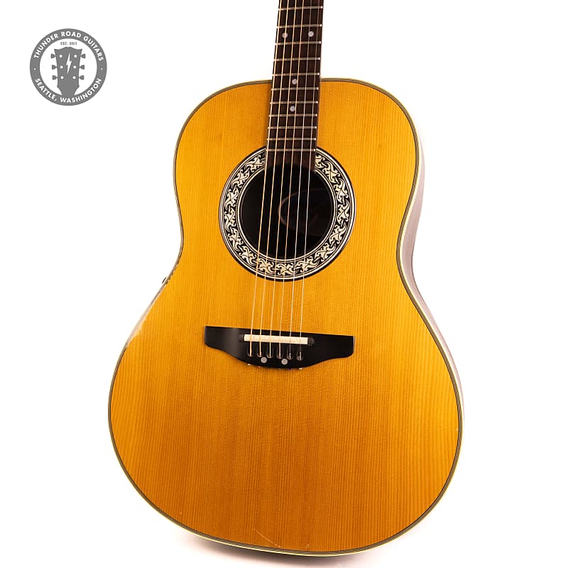 1990 Ovation Pinnacle Series Model 3712 Natural | Reverb