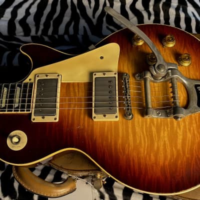 NEW ! 2024 Gibson Custom Les Paul Standard Reissue Limited Edition Murphy Lab Heavy Aged Brazilian Rosewood Board - Tom's Tri-Burst - Bigsby - Authorized Dealer - Only 8.5 lbs - G02390 image 11