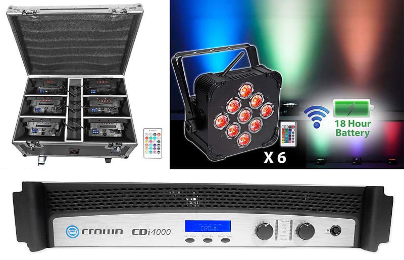 Crown CDi4000 2Channel, 1200 Watt Power Amplifier Amp+6 Reverb