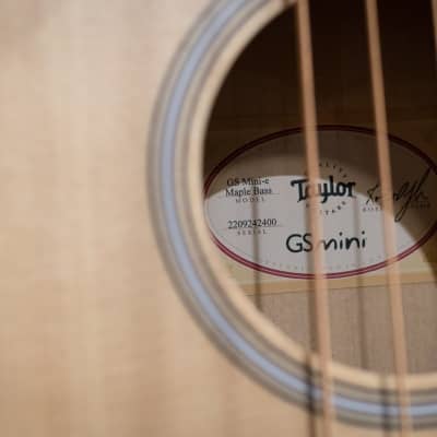 Taylor GS Mini-e Maple Acoustic/Electric Bass w/ GS Mini Hard Bag - Demo image 13