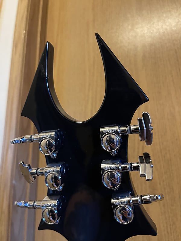 BC Rich USA Beast 2000's Black with silver bevels | Reverb