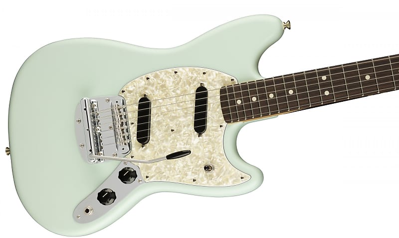 Fender American Performer Mustang - Satin Sonic Blue with Rosewood Fingerboard image 1