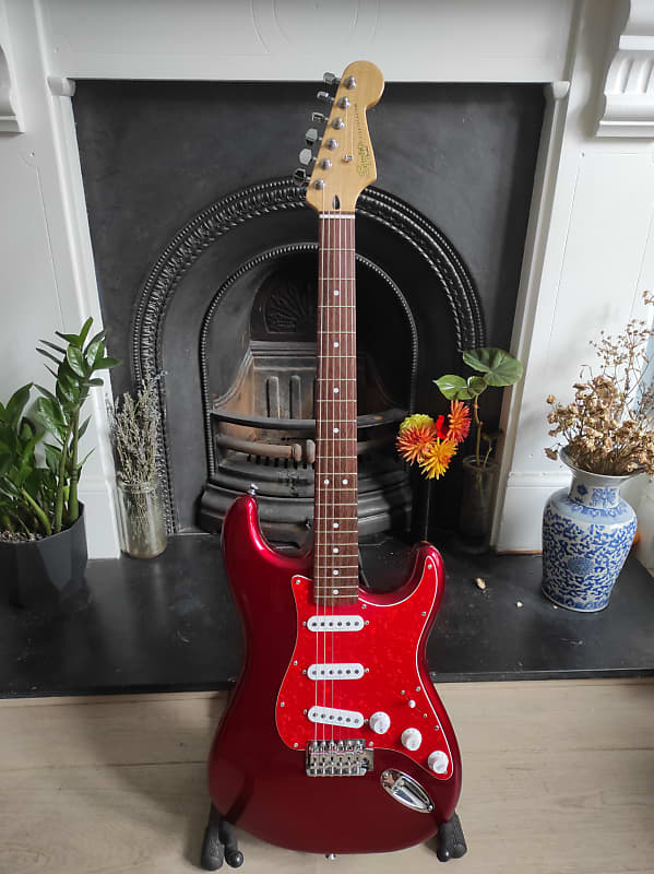 Squier Vintage Modified Stratocaster  2007 Candy Apple Red Absolutely Gorgeous! image 1