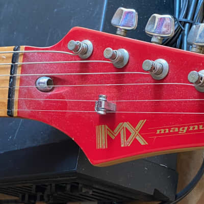 1980's Magnum MX Red Stratocaster Style image 3