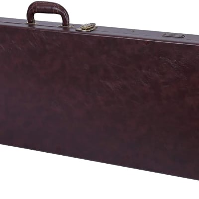 Crossrock CRW600BBR Hard-shell Multi-ply Wooden Electric Bass Guitar Case For Beginner image 2