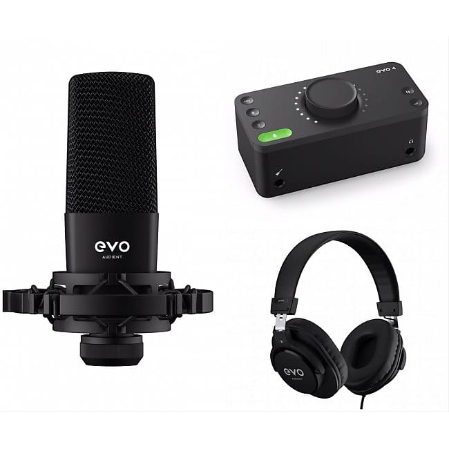 AUDIENT EVO Start Recording Bundle Audio-Interface inkl. Mikrofon und Kopfhörer image 1
