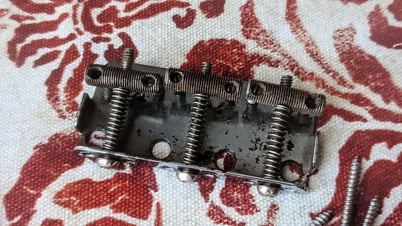 1958 64 Fender Musicmaster Duo Sonic Guitar Bridge Reverb