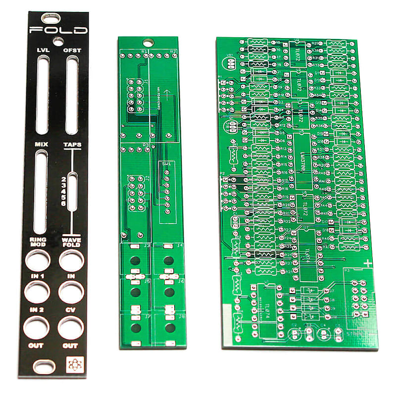 Synthrotek FOLD PCBs and Panel - Wavefolder / Ring Mod Eurorack Module image 1