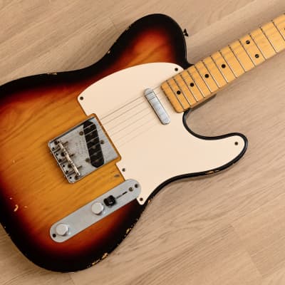 2012 Fender Custom Shop '58 Telecaster Relic Sunburst Ash Body w/ Tweed Case, Tags & COA image 1