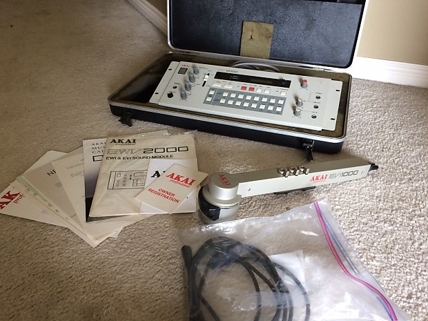 Akai EVI1000/EWV2000 (with case and rebuilt breath sensor *Rare* Steiner EVI/Trumpet Synthesizer) image 1