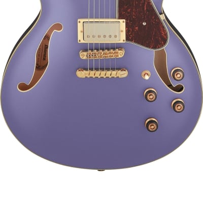 Ibanez AS73G Semi-Hollow Body Electric Guitar Metallic Purple Flat image 2
