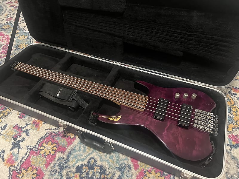Bunker PBC Purple 5 string headless bass - USA