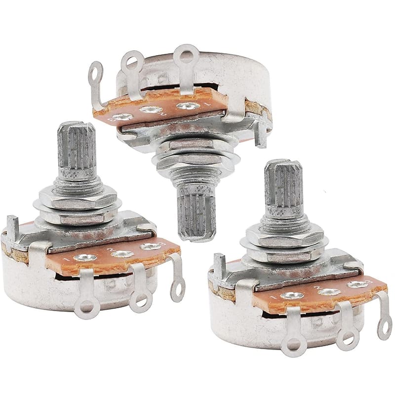 Electric Guitar A500K Potentiometers Full Size Pots Metric Reverb