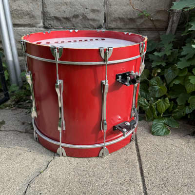Ludwig 20” x 10” (Deep) - Red Marching / Concert Bass Drum Monroe Keystone image 13