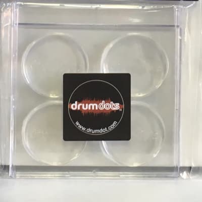 Drumdots 4 pack drum dampeners drum dots clear Original New Clear image 1